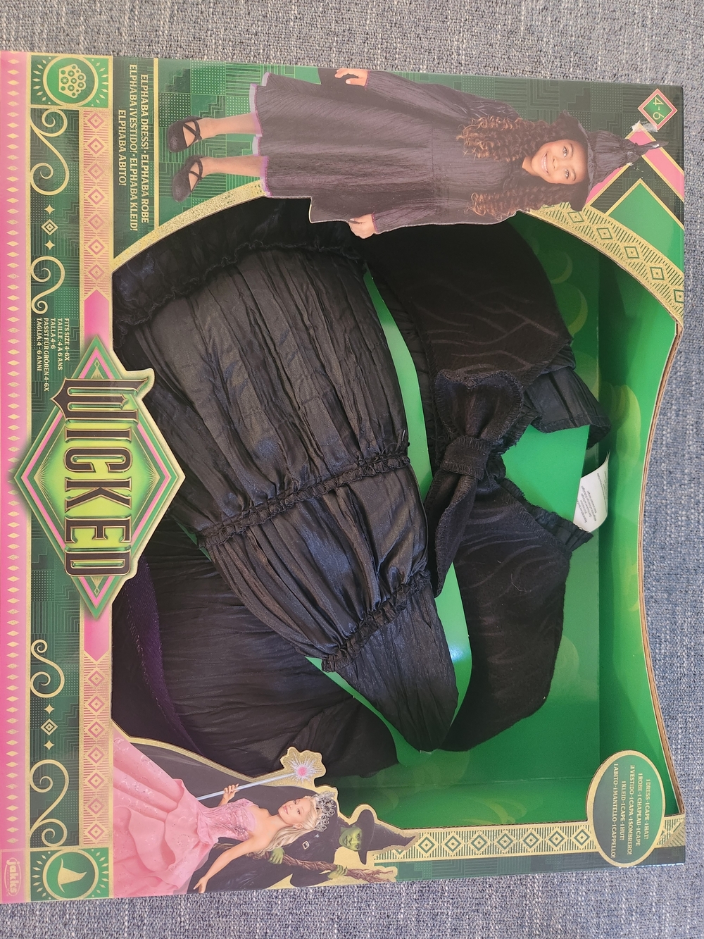 Girls' Black Witch Costume Dress